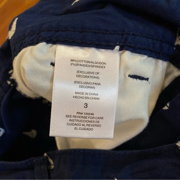 WALLFLOWER Junior"s size 3 navy blue nautical anchors sailboat theme shorts - Picture 10 of 10